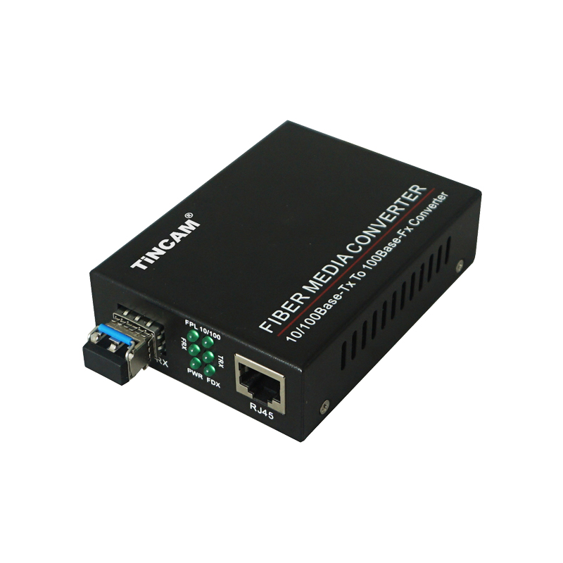 10/100M single mode dual fiber LC External power supply Fiber Media Converter