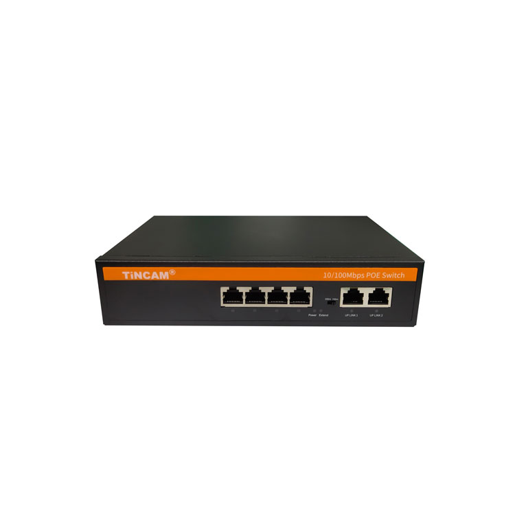 10/100M 4* PoE Ports+2*Uplink  Port  POE Switch  Internal Power Supply